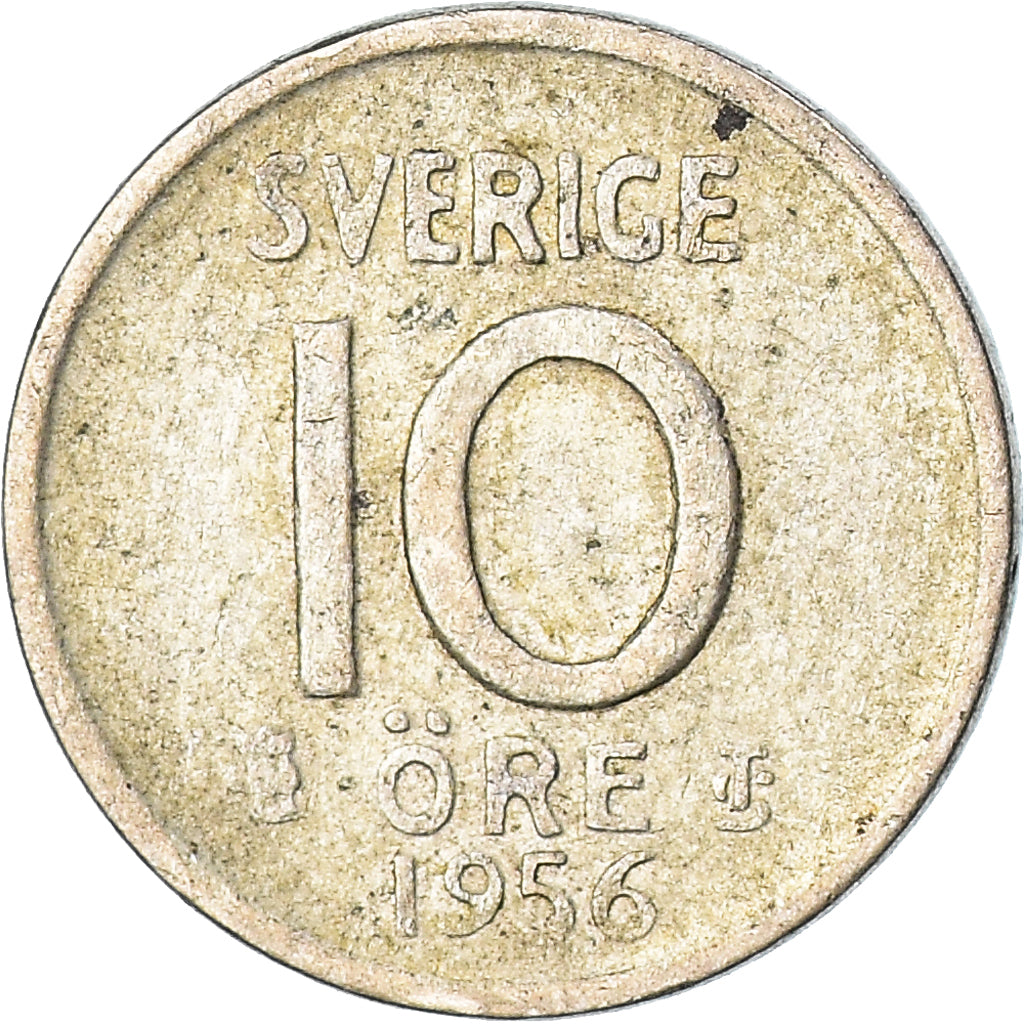 Coin, Sweden, 10 Öre, 1956