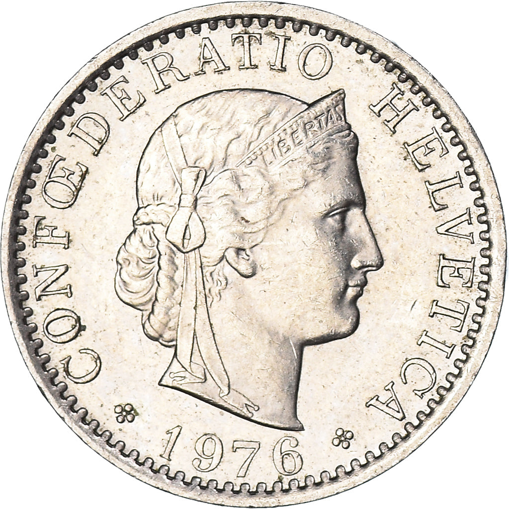 Münze, Schweiz, 20 Rappen, 1976