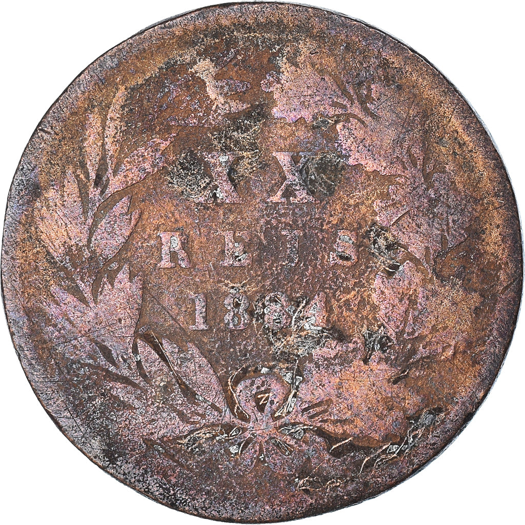 Moneda, Portugal, 20 Reis, Undated