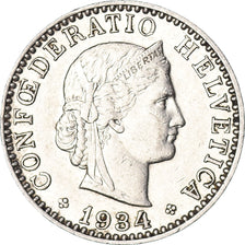 Coin, Switzerland, 20 Rappen, 1934