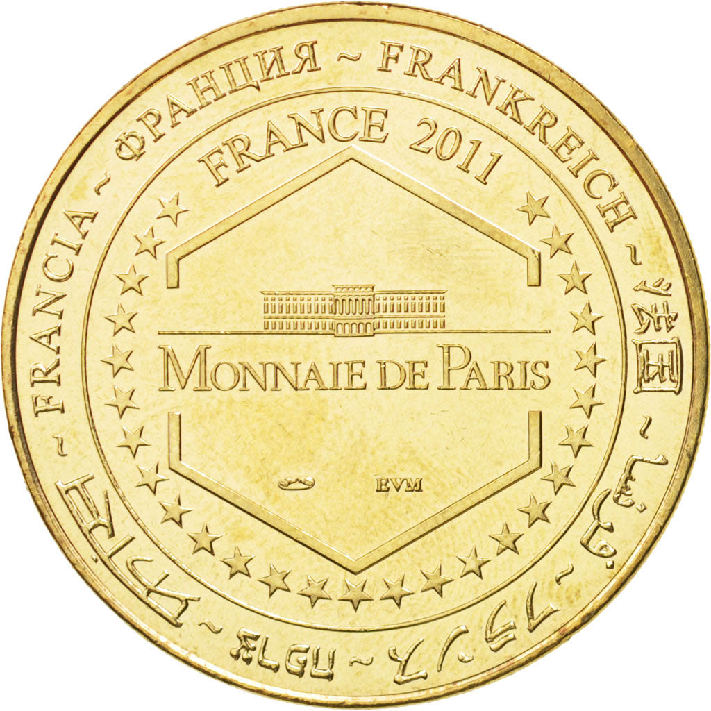 France, Token, Tourist Token, 75/ Paris - 4 Monuments, 2011, Monnaie de Paris