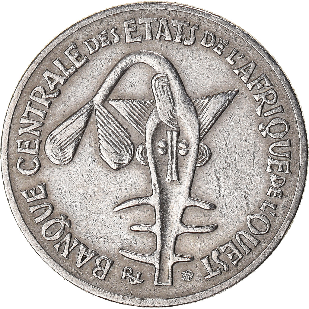 Münze, West African States, 50 Francs, 1972