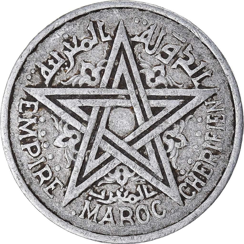 Moeda, Marrocos, 2 Francs, 1370