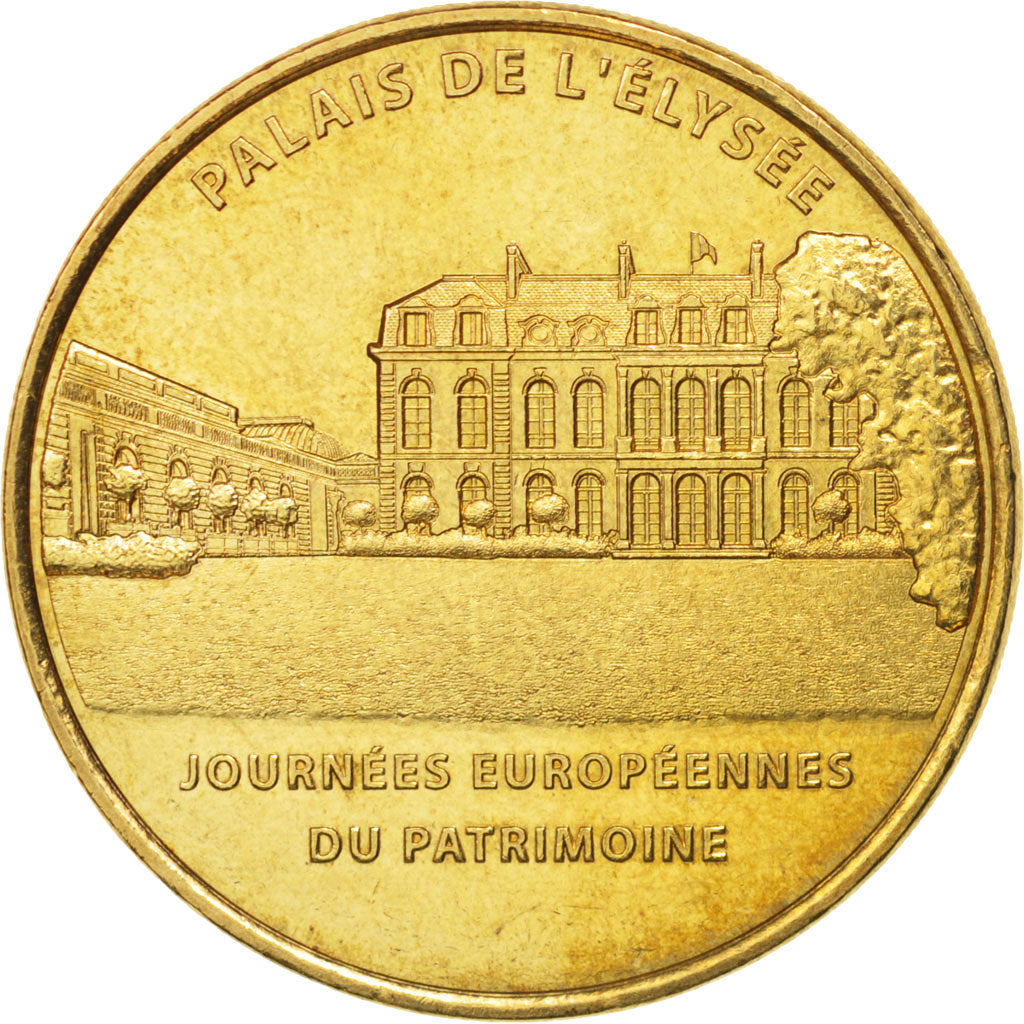 France, Jeton, Tourist Token, 75/ Paris - Palais de l'Elysée, 2012, Monnaie de