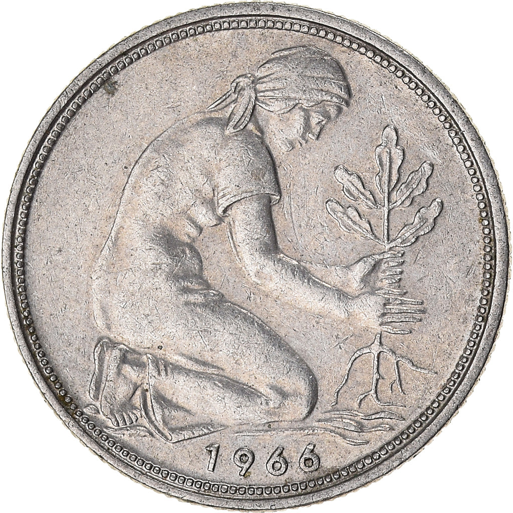 Coin, GERMANY - FEDERAL REPUBLIC, 50 Pfennig, 1966
