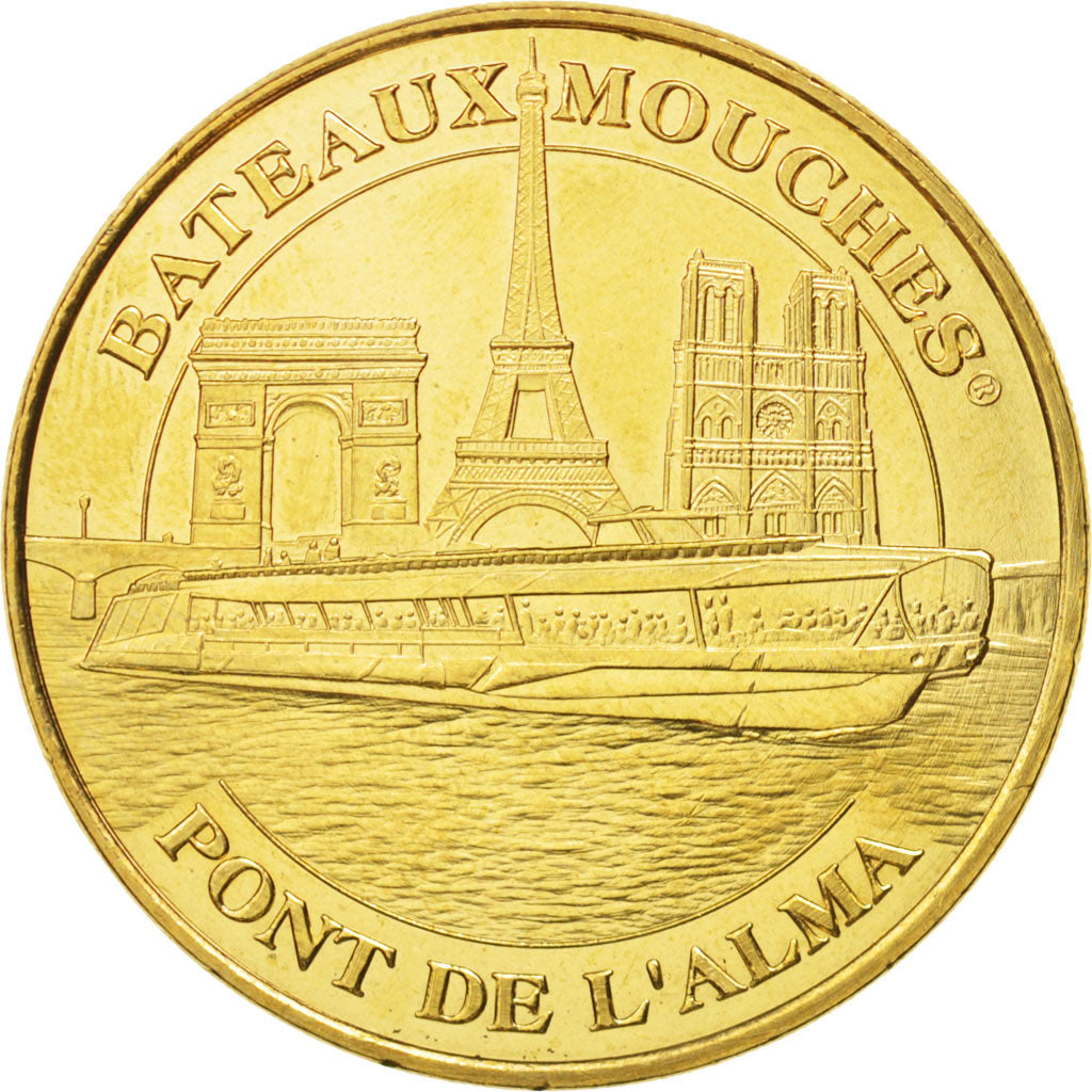 France, Token, Tourist Token, 75/ Paris - Bateaux Mouches - Pont de l'Alma
