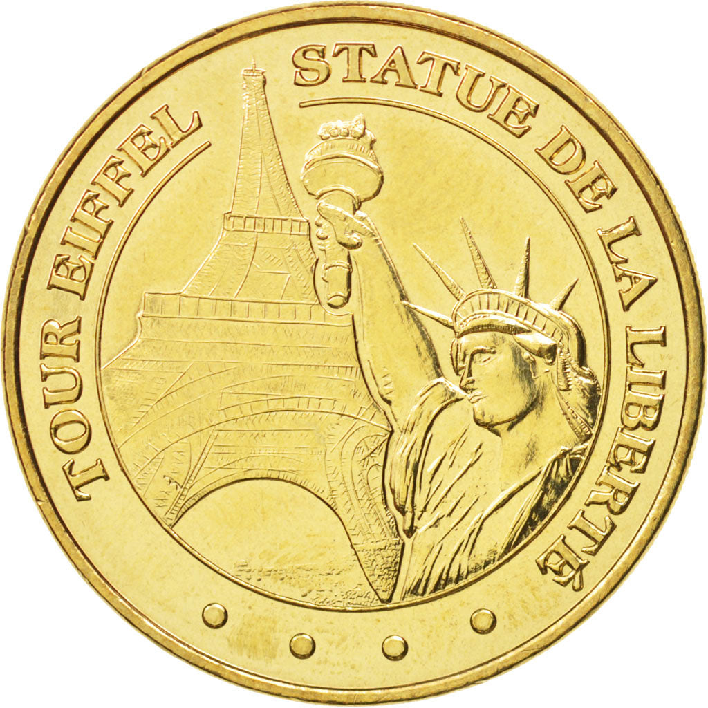 Francia, Token, Tourist Token, 75/ Paris - Tour Eiffel - Statue Liberté, 201...