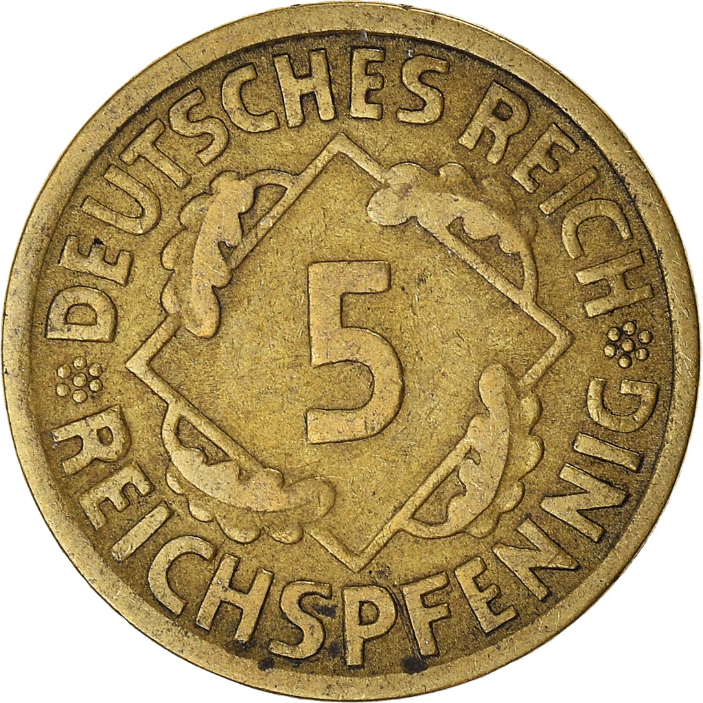 Coin, GERMANY, WEIMAR REPUBLIC, 5 Reichspfennig, 1926