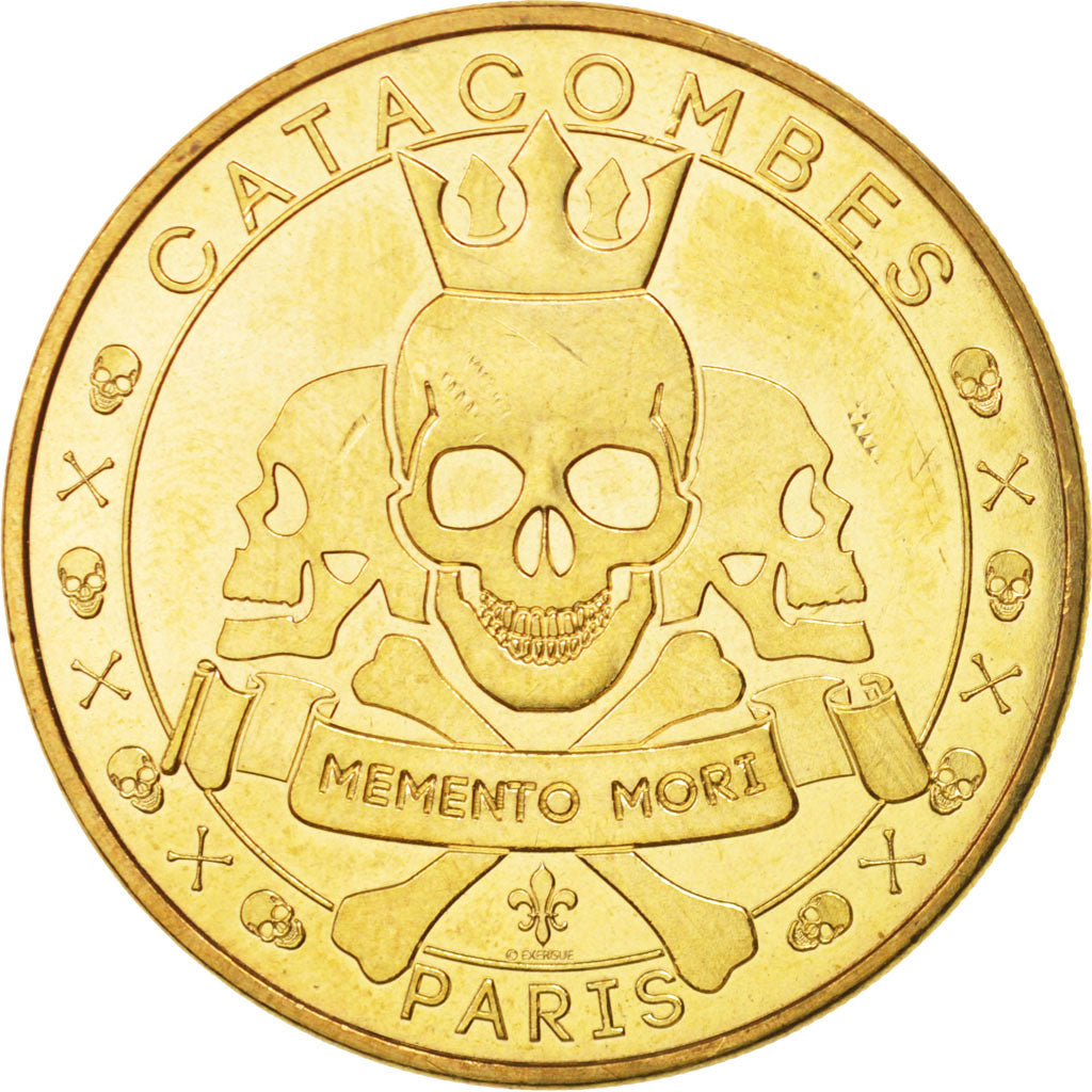 France, Tourist Token, 75/ Paris - Les Catacombes - Memento Mori, 2015, MDP