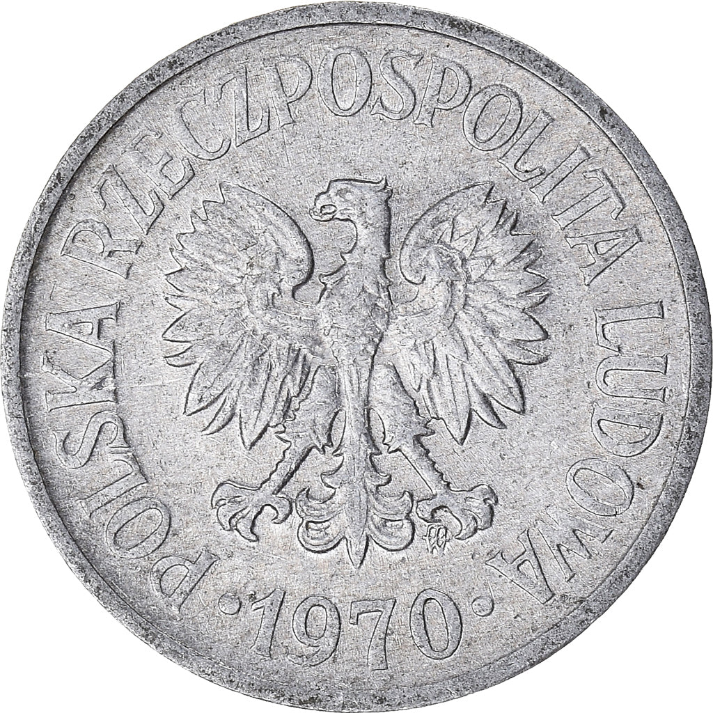 Münze, Polen, 20 Groszy, 1970