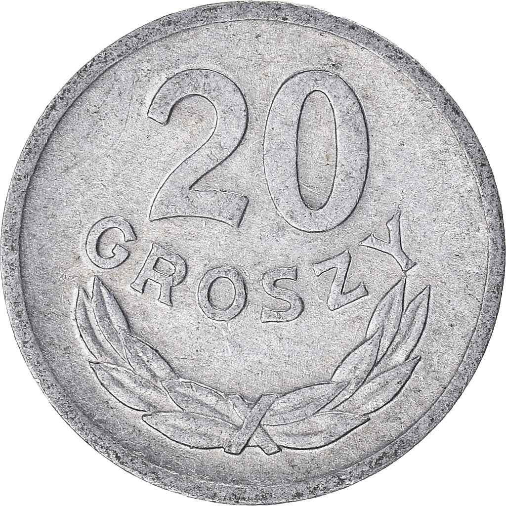 Münze, Polen, 20 Groszy, 1970
