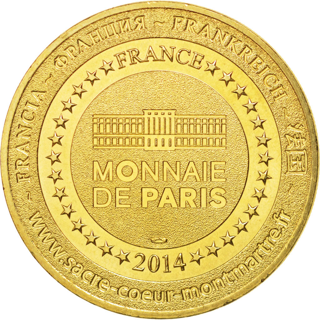 France, Tourist Token, 75/ Paris - Grands orgues - Sacré-Coeur, 2014, MDP
