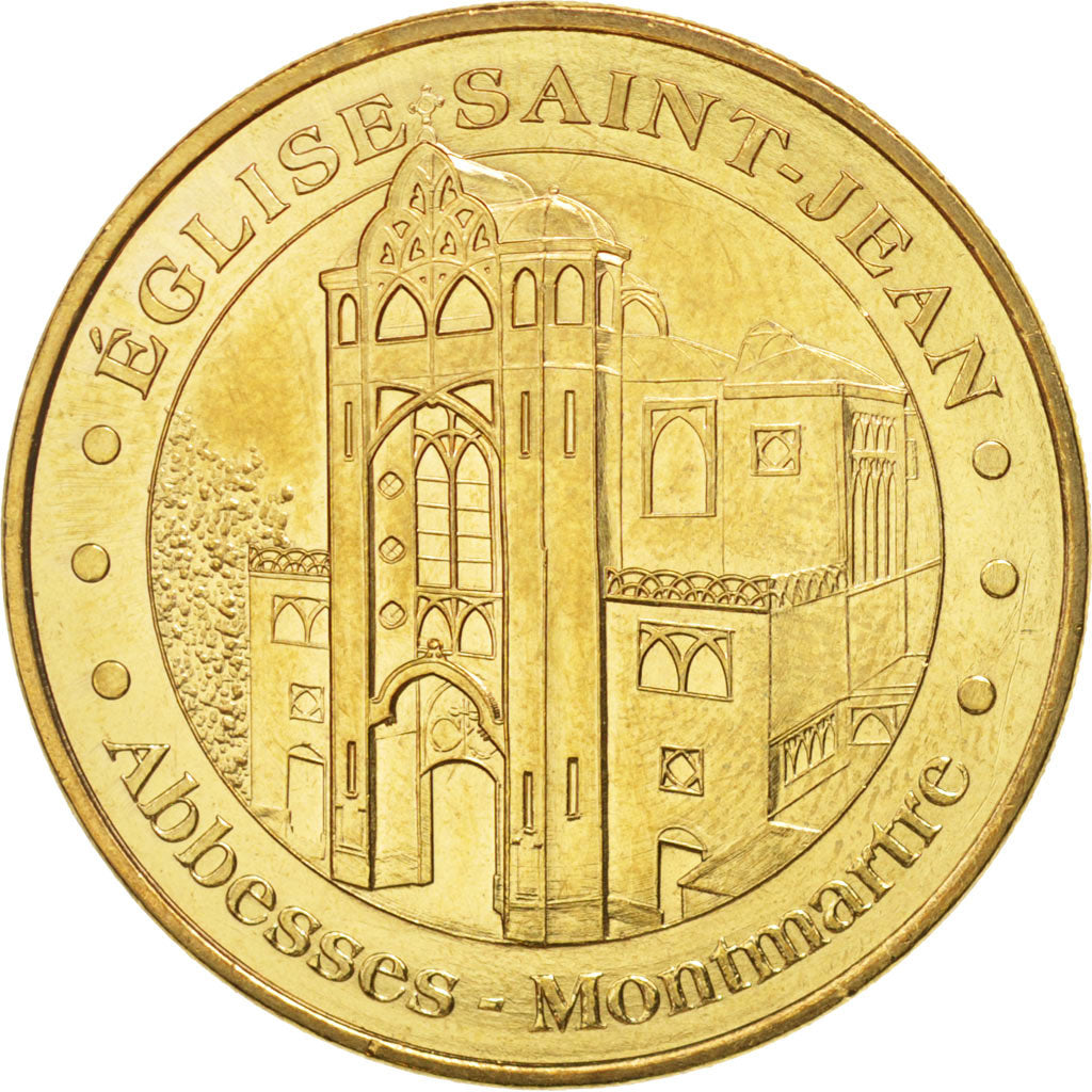 France, Jeton, Tourist Token, 75/ Paris - Eglise Saint-Jean des Abbesses, 2011