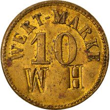 Niemcy, Token, 10 Pfennig, Wert-Marke, EF(40-45), Mosiądz