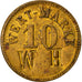 Deutschland, Token, 10 Pfennig, Wert-Marke, SS, Messing