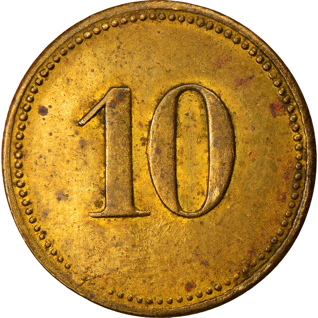 Alemania, Token, 10 Pfennig, Wert-Marke, MBC, Latón