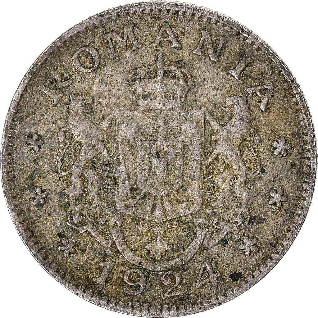 Moneda, Rumanía, Leu, 1924