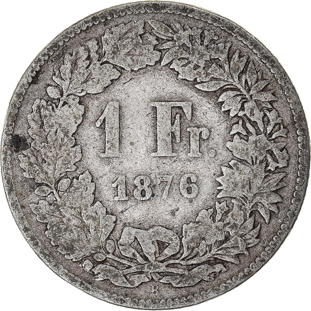 Coin, Switzerland, Franc, 1876