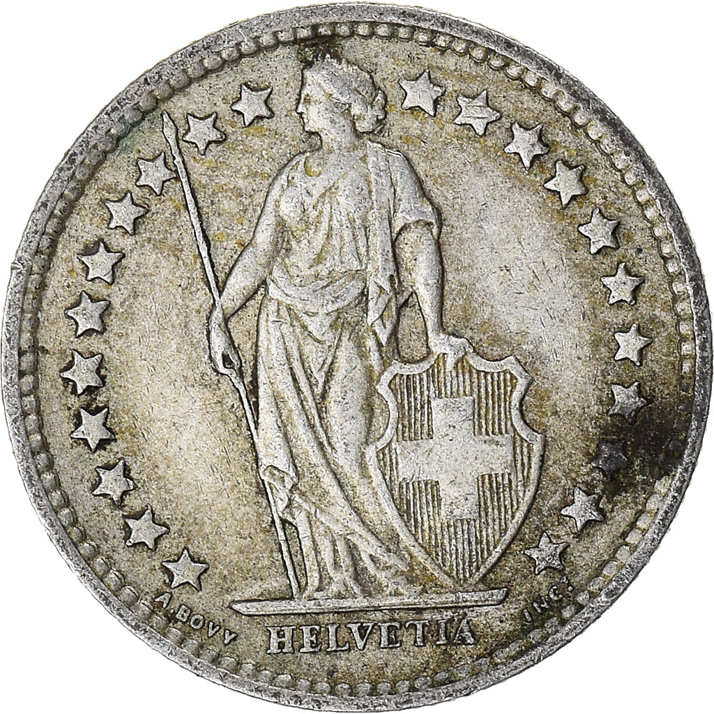Coin, Switzerland, 1/2 Franc, 1961