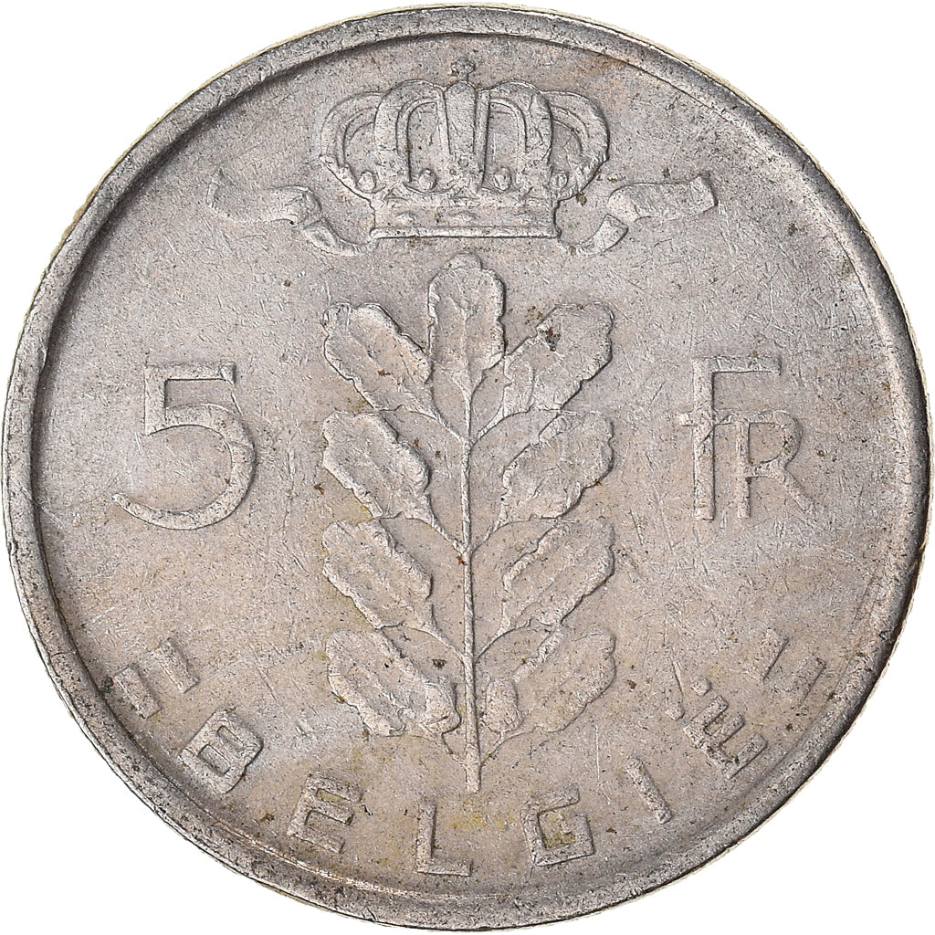 Monnaie, Belgique, 5 Francs, 5 Frank, 1970
