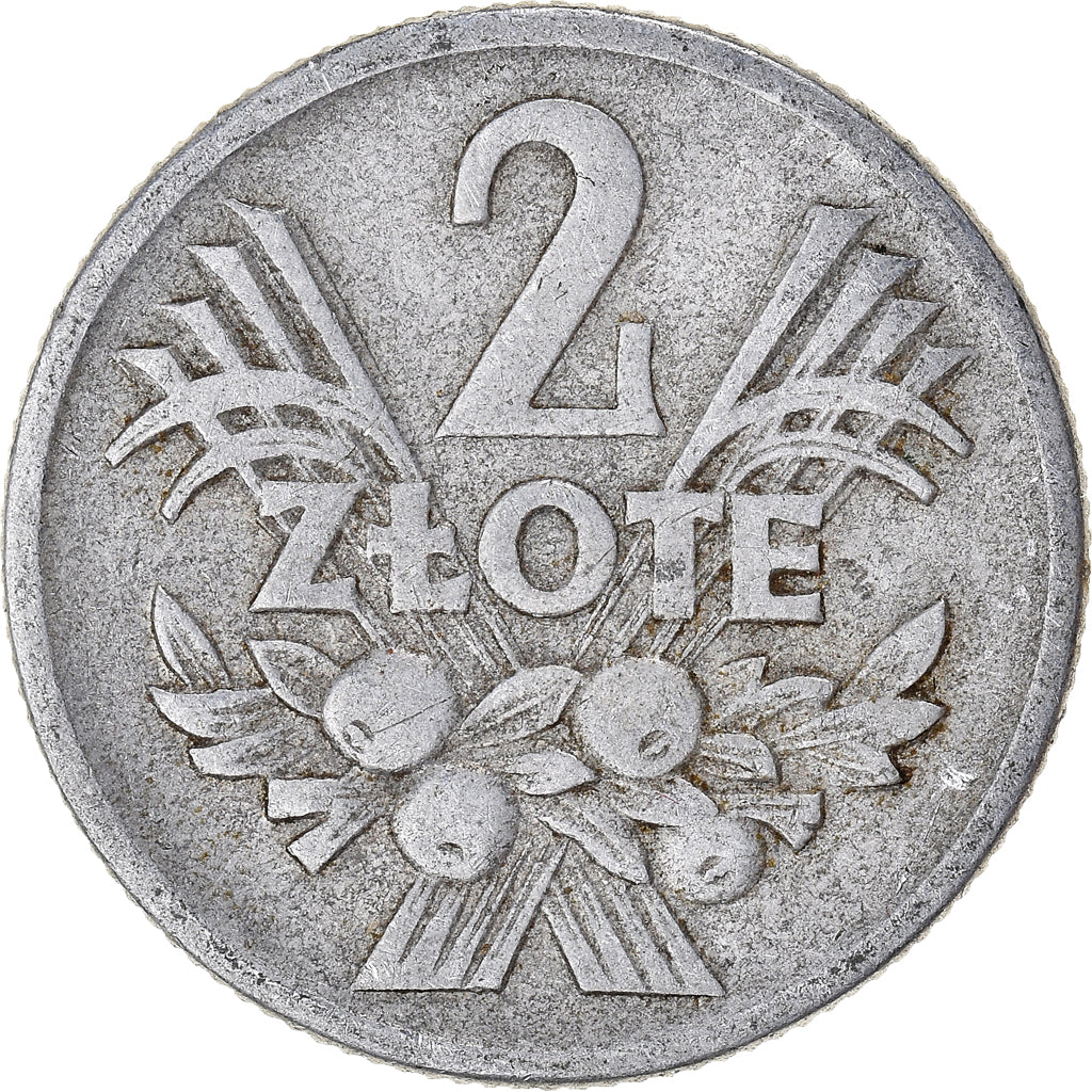 Moneta, Polonia, 2 Zlote, 1958