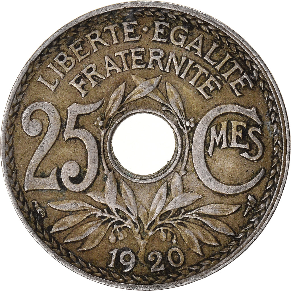 Moneda, Francia, 25 Centimes, 1920