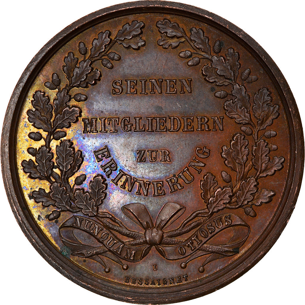 Allemagne, Jeton, Der Verein Deutscher Aertze in Paris, Medicine, 1844