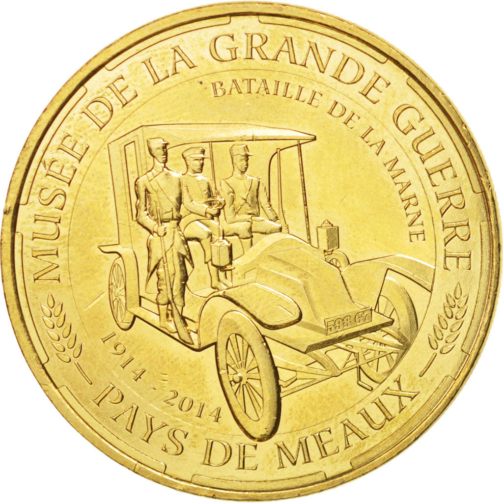 France, Jeton, Tourist Token, 77/ Musée de la Grande Guerre - Meaux, 2014