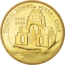 France, Tourist Token, 80/ Thiepval Somme - 1914-1918, 2015, Monnaie de Paris