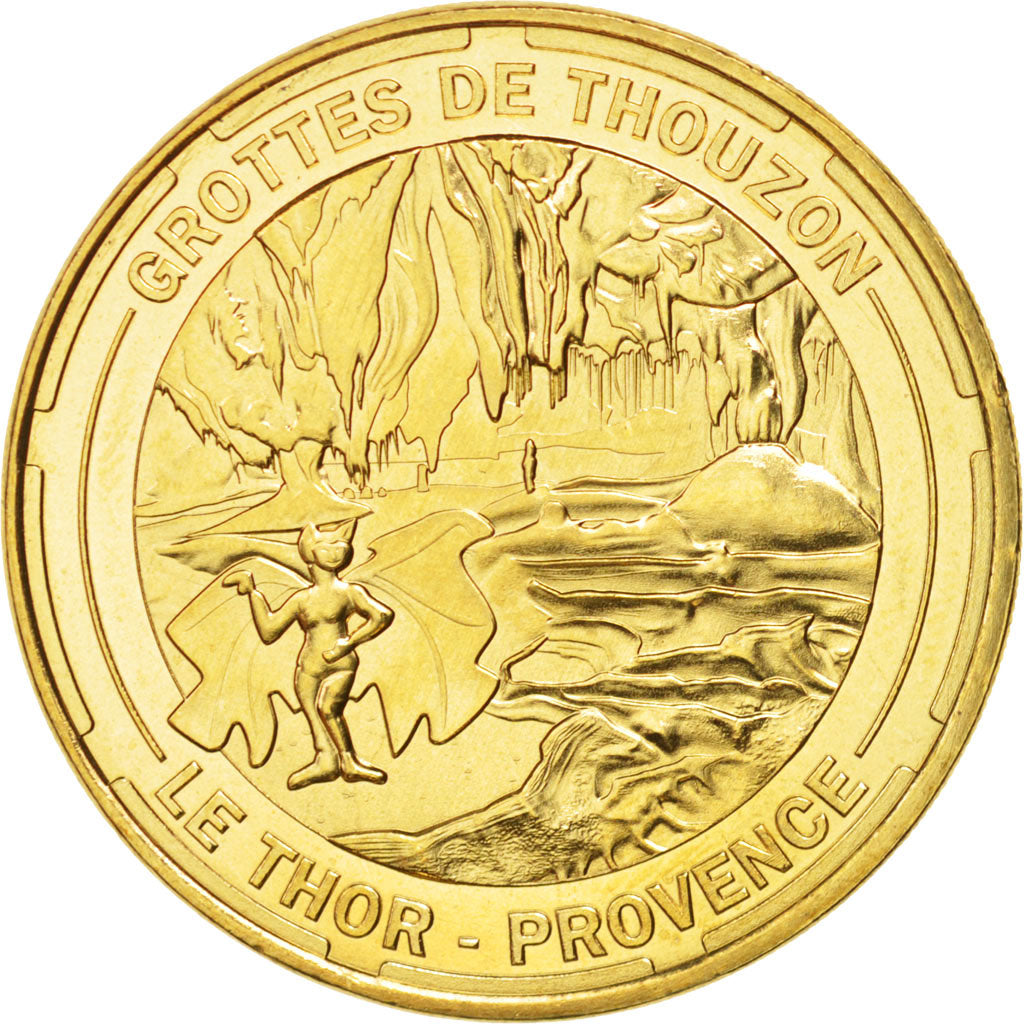 France, Jeton, Tourist Token, 84/ Grottes de Thouzon, 2014, Monnaie de Paris