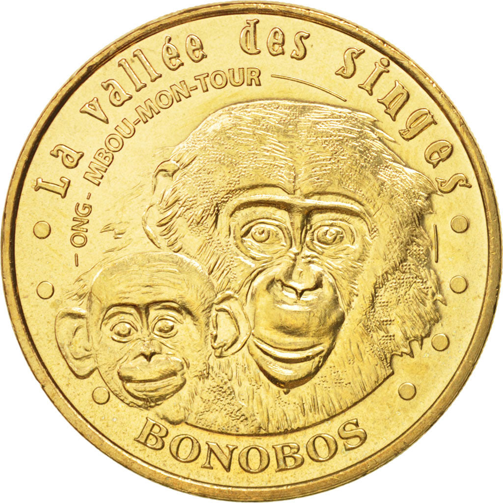 Frankreich, Tourist Token, 86/ Vallée des Singes - Bonobos - Romagne, 2011, MDP