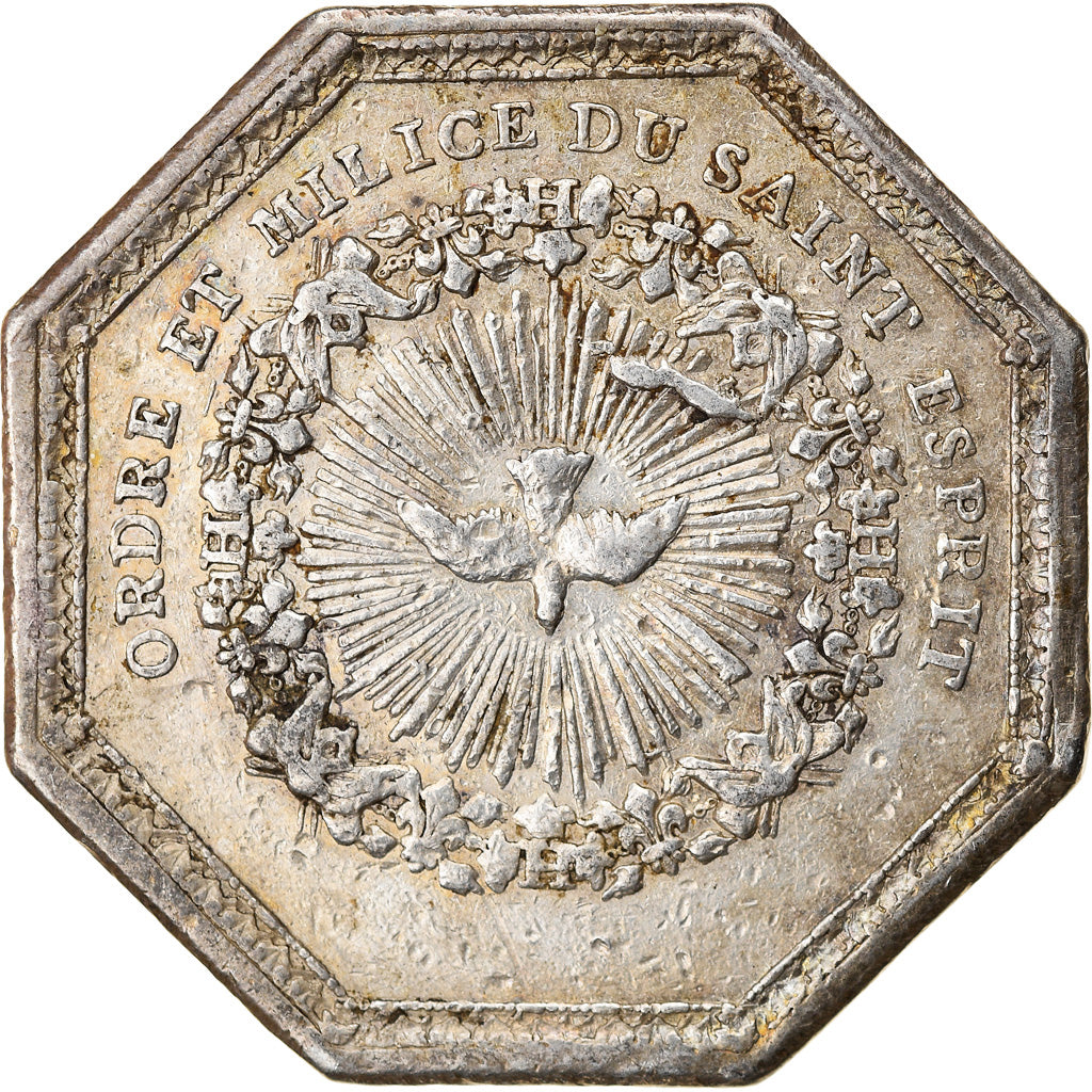 Frankreich, Token, Louis XVI, Ordre du Saint Esprit, History, SS+, Silber