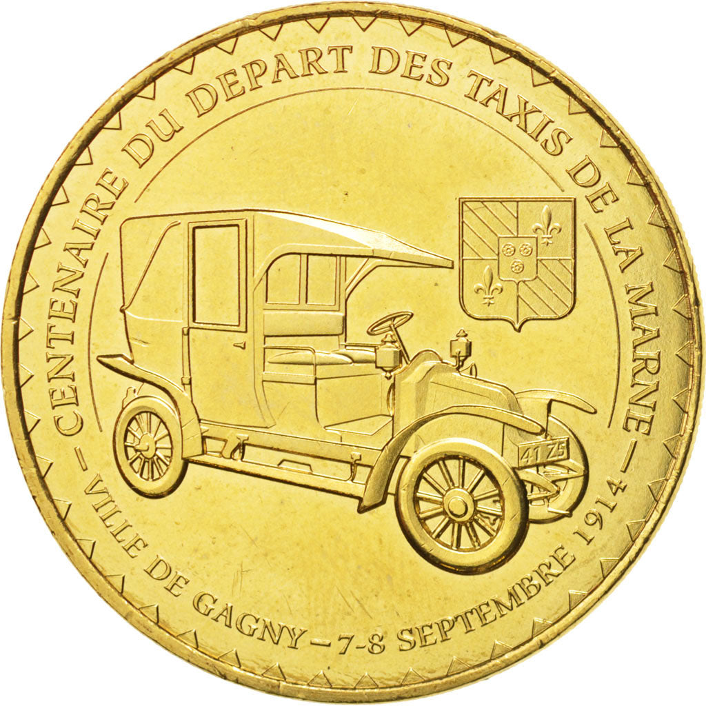 Frankreich, Token, Tourist Token, 93/ Départ des Taxis de la Marne - Gagny
