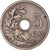 Münze, Belgien, 5 Centimes, 1905