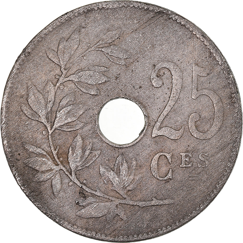 Moneta, Belgio, 25 Centimes, 1908