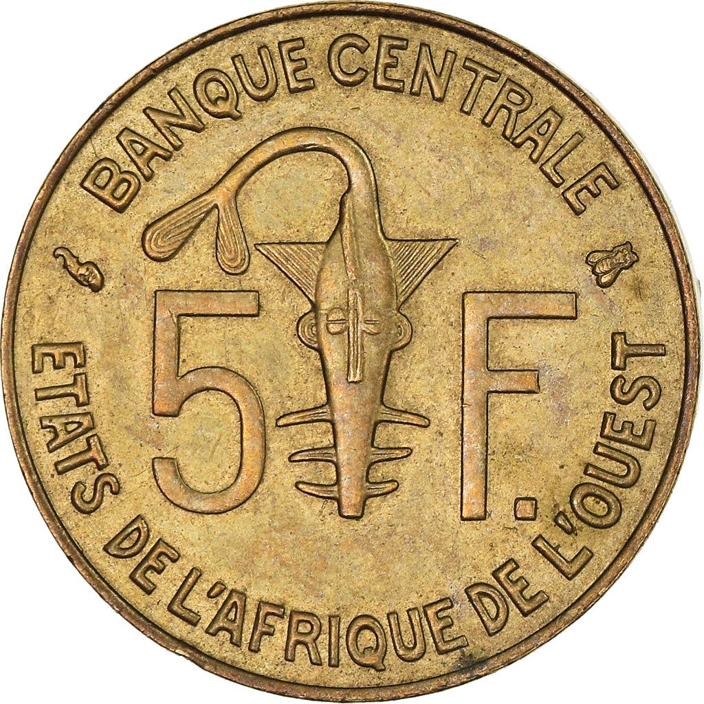 Moneda, Estados del África Occidental, 5 Francs, 1997