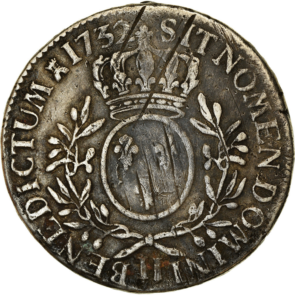 Coin, France, Louis XV, Écu aux branches d'olivier, Ecu, 1732, La Rochelle