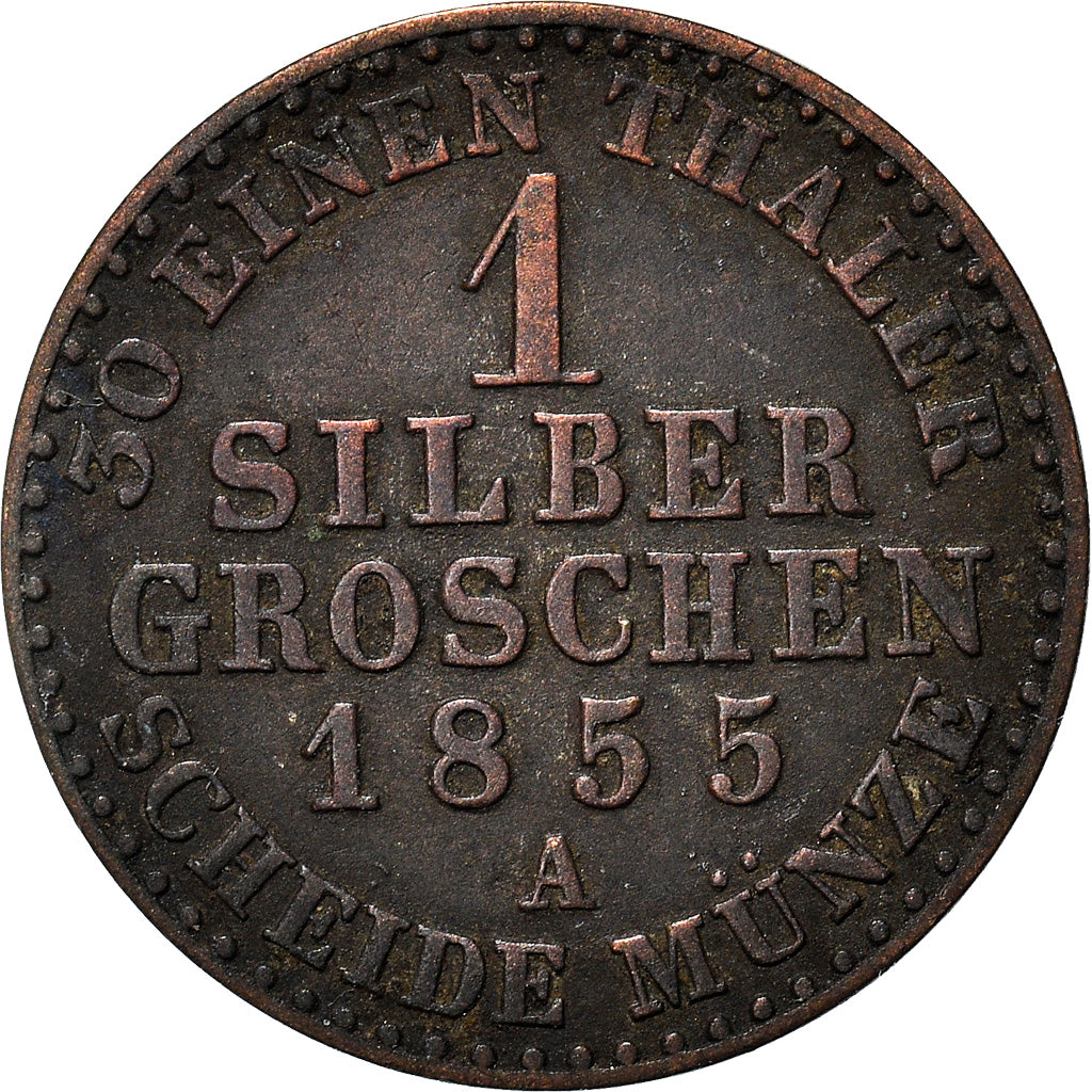 Coin, German States, PRUSSIA, Friedrich Wilhelm IV, Groschen, 1855, Berlin