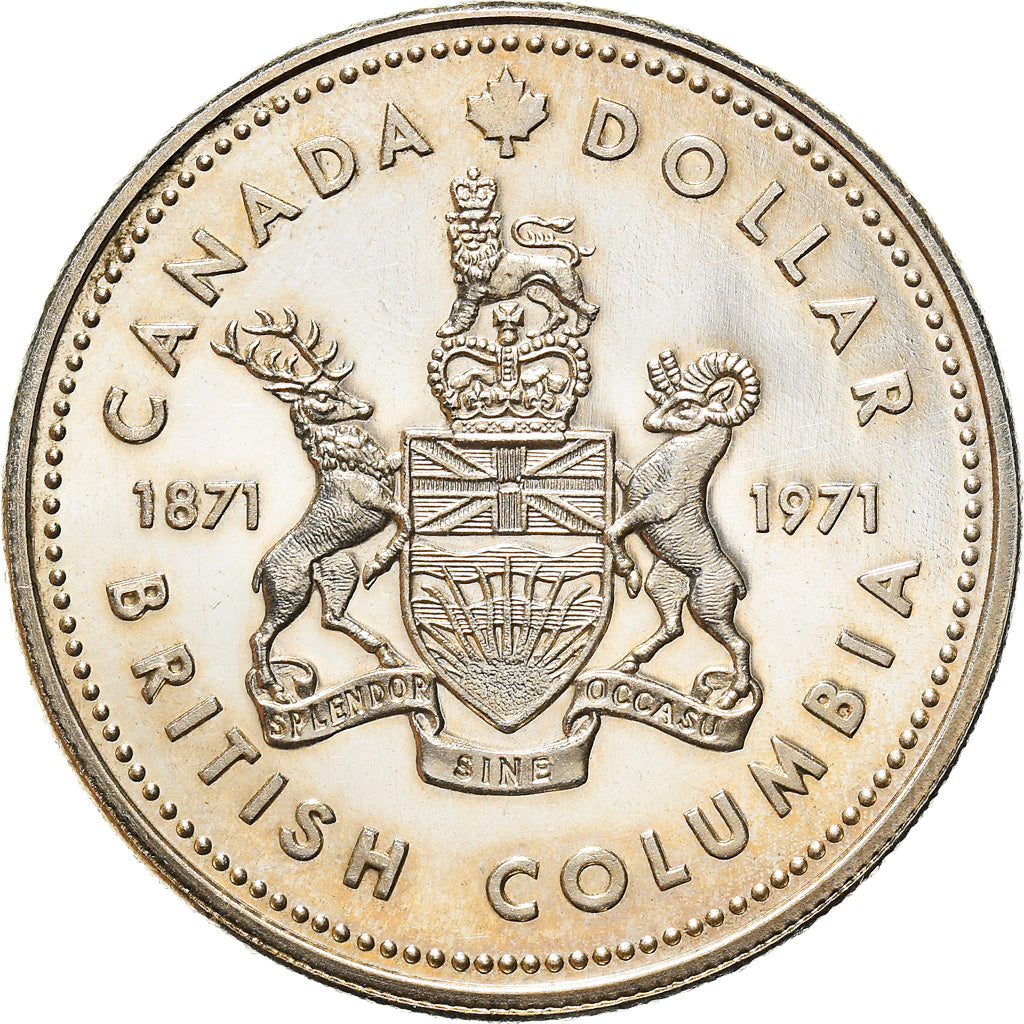 Moneda, Canadá, Elizabeth II, Dollar, 1971, Royal Canadian Mint, Ottawa, SC