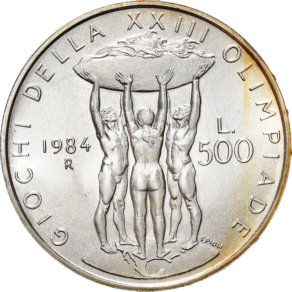 Coin, Italy, 500 Lire, 1984, Rome, MS(63), Silver, KM:114