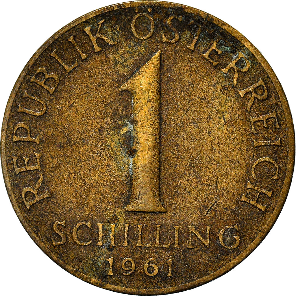 Coin, Austria, Schilling, 1961, VF(20-25), Aluminum-Bronze, KM:2886