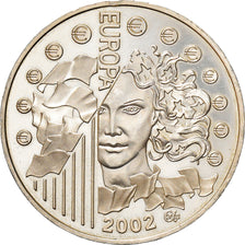 France, 1-1/2 Euro, Europa, 2002, Paris, BE, MS(63), Silver, Gadoury:EU11