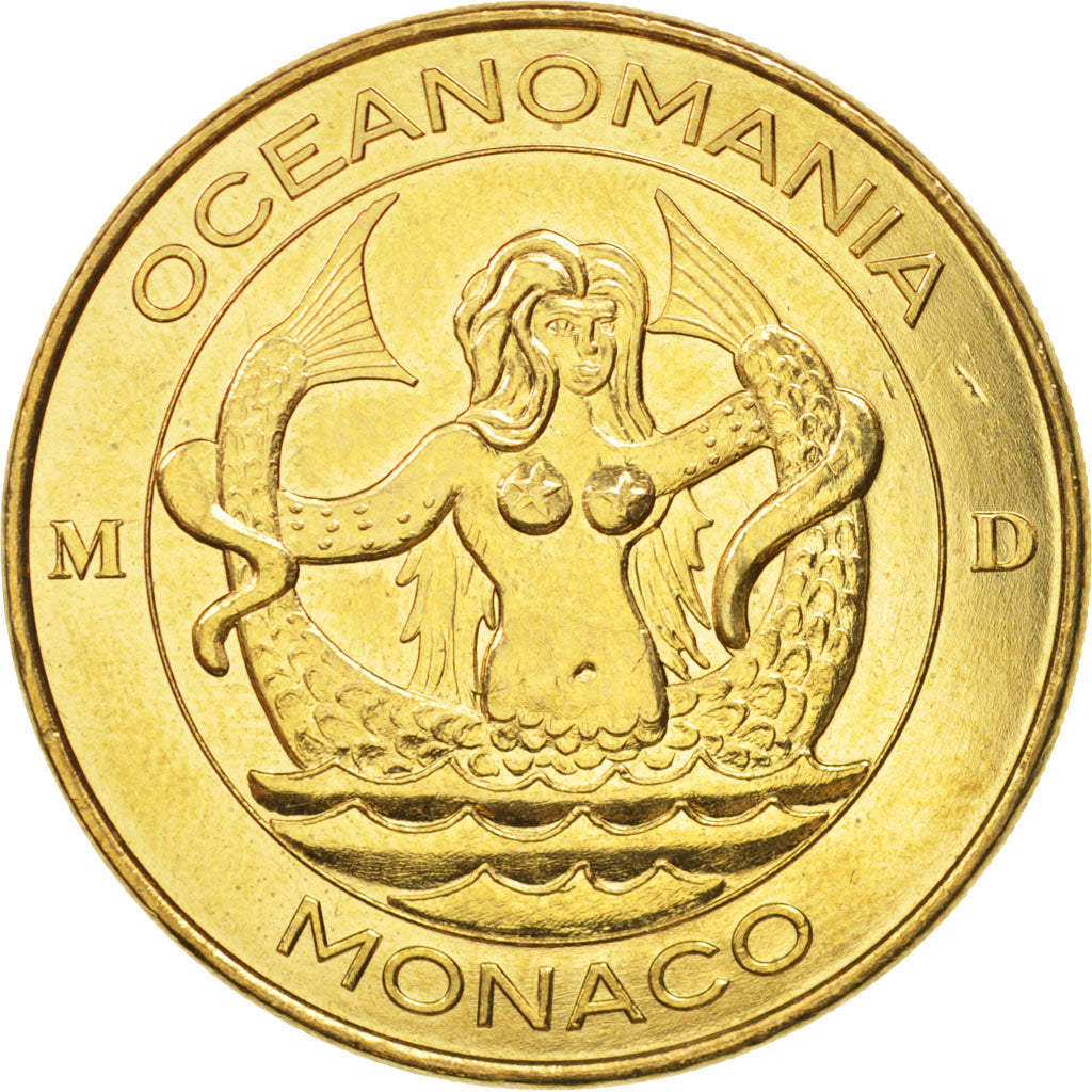 Francia, Token, Tourist Token, 98/ Océanomania - Monaco, 2014, Monnaie de