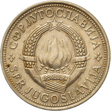 Münze, Jugoslawien, 5 Dinara, 1975, S+, Copper-Nickel-Zinc, KM:58