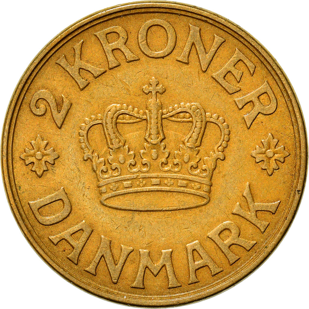 Coin, Denmark, Christian X, 2 Kroner, 1938, Copenhagen, EF(40-45)