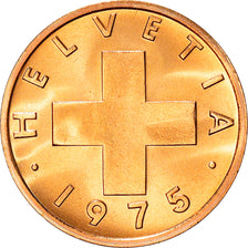 Coin, Switzerland, Rappen, 1975, Bern, MS(64), Bronze, KM:46