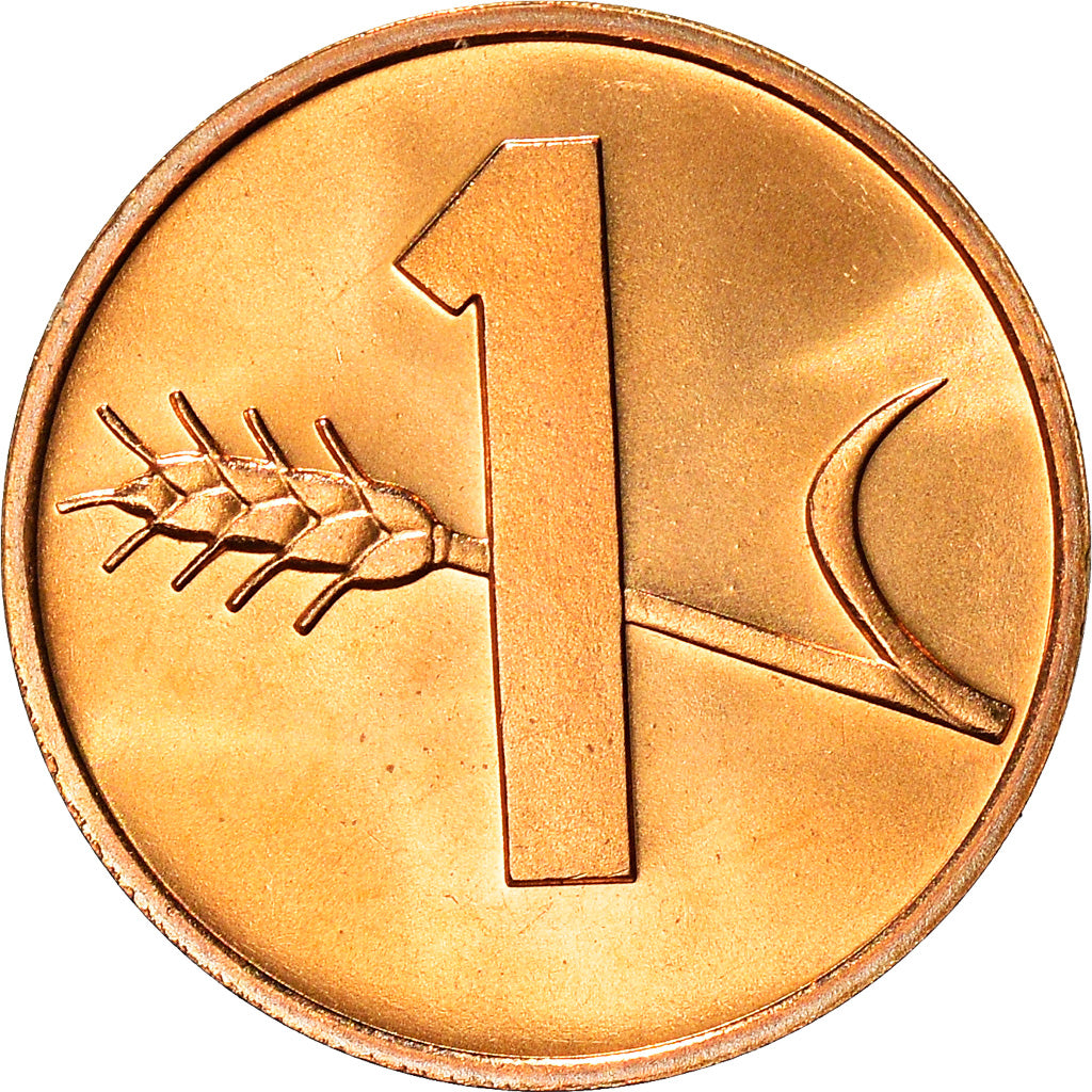 Coin, Switzerland, Rappen, 1975, Bern, MS(64), Bronze, KM:46
