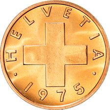 Coin, Switzerland, Rappen, 1975, Bern, MS(63), Bronze, KM:46