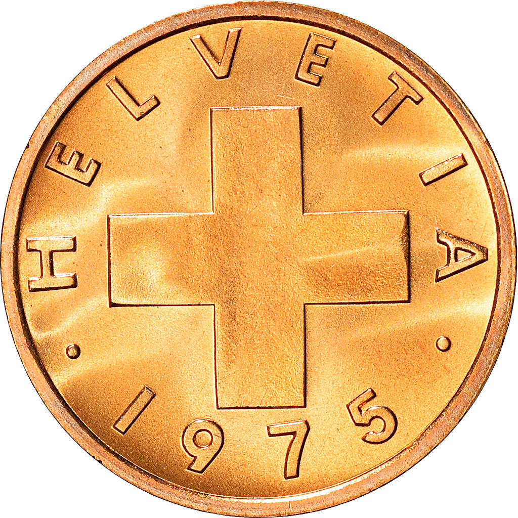 Monnaie, Suisse, Rappen, 1975, Bern, SUP+, Bronze, KM:46
