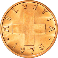 Coin, Switzerland, Rappen, 1975, Bern, AU(50-53), Bronze, KM:46